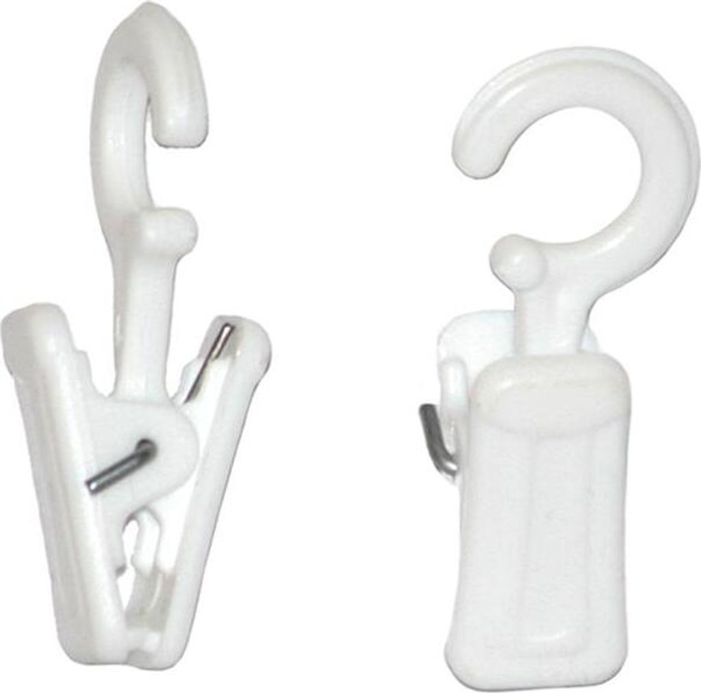 Gardinenrollen Innenlaufrollen T-Rollringe Vorhang Clips - Produktbild 