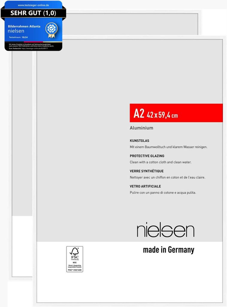 nielsen Bilderrahmen Atlanta (2er Set), A2 42x59,4 cm, Produktbild 