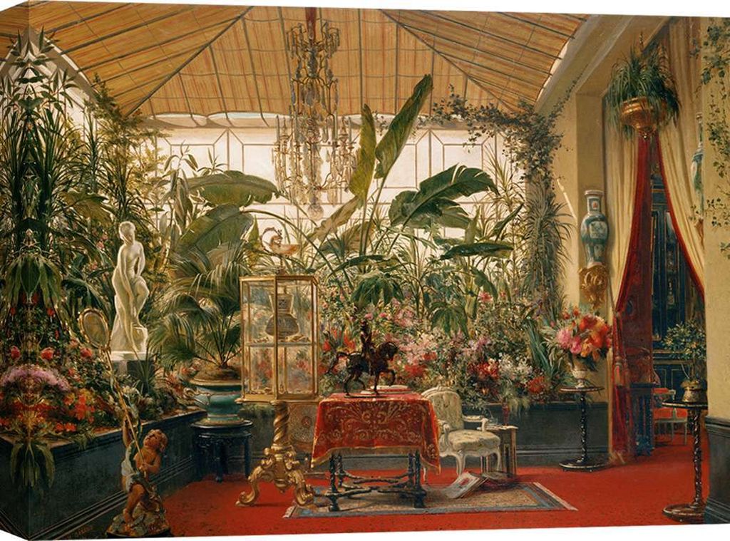 Leinwandbilder - Charles Giraud, Veranda de la Princesse Mathilde – 120x90 cm