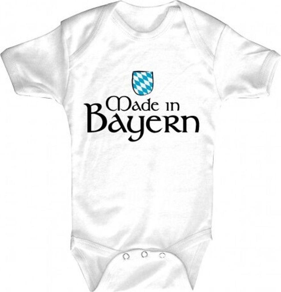 Babystrampler mit Print - Bayern - 08326 weiß - Gr. 0-24 Monate Größe - 18-24 Monate