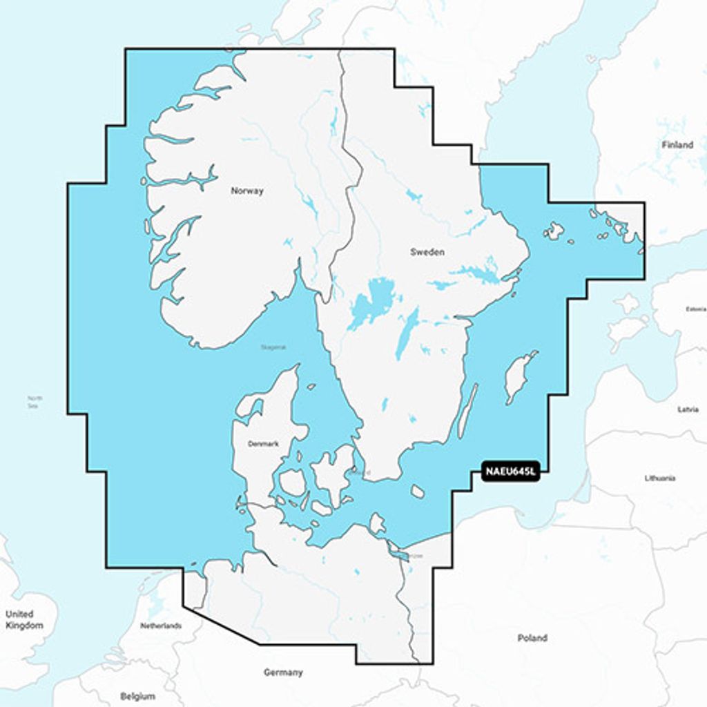 Navionics MSD/NAV+ Groß EU645L Skagerrak & Kattegat