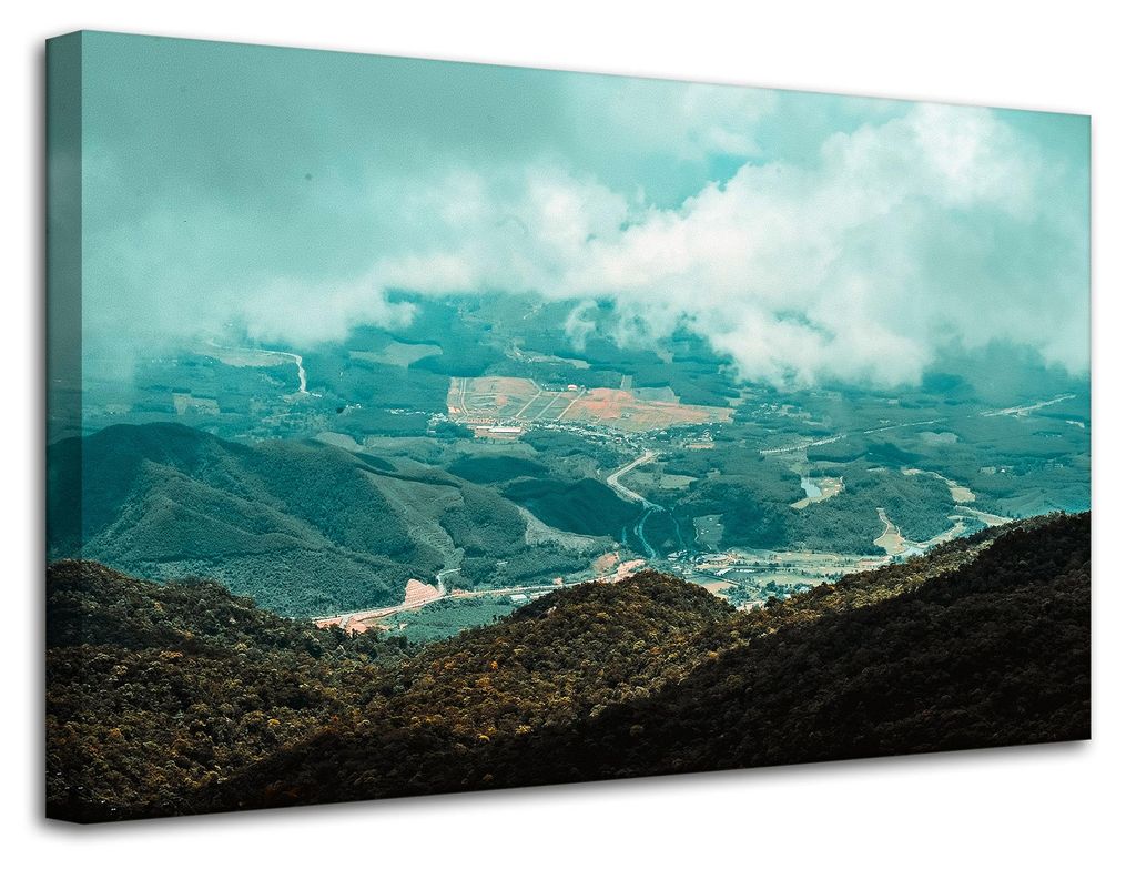 Leinwanddruck Naturlandschaft Hochland 80x50 cm