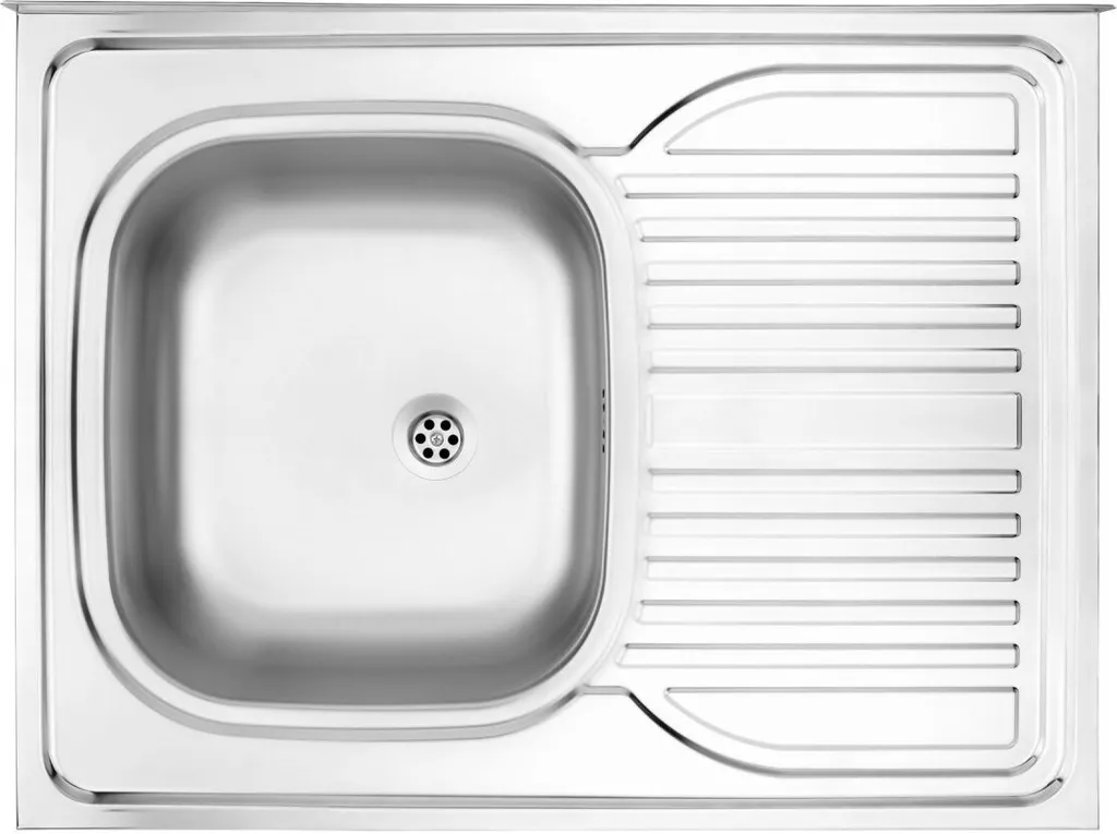 Lavello Cucina Inox Satinato Tango ZM6_011P - Design 1 Vasca Destra