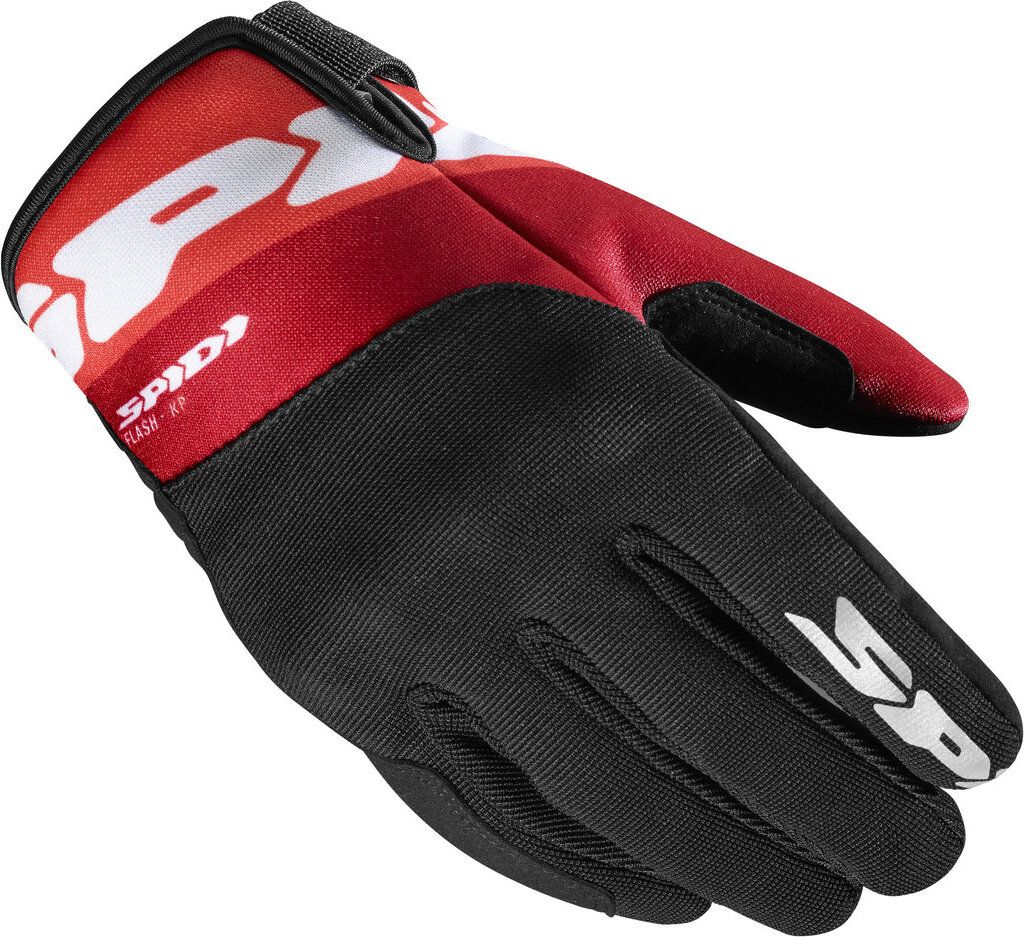 Spidi Flash-KP Motorrad Handschuhe Farbe: Schwarz/Rot, Grösse: S