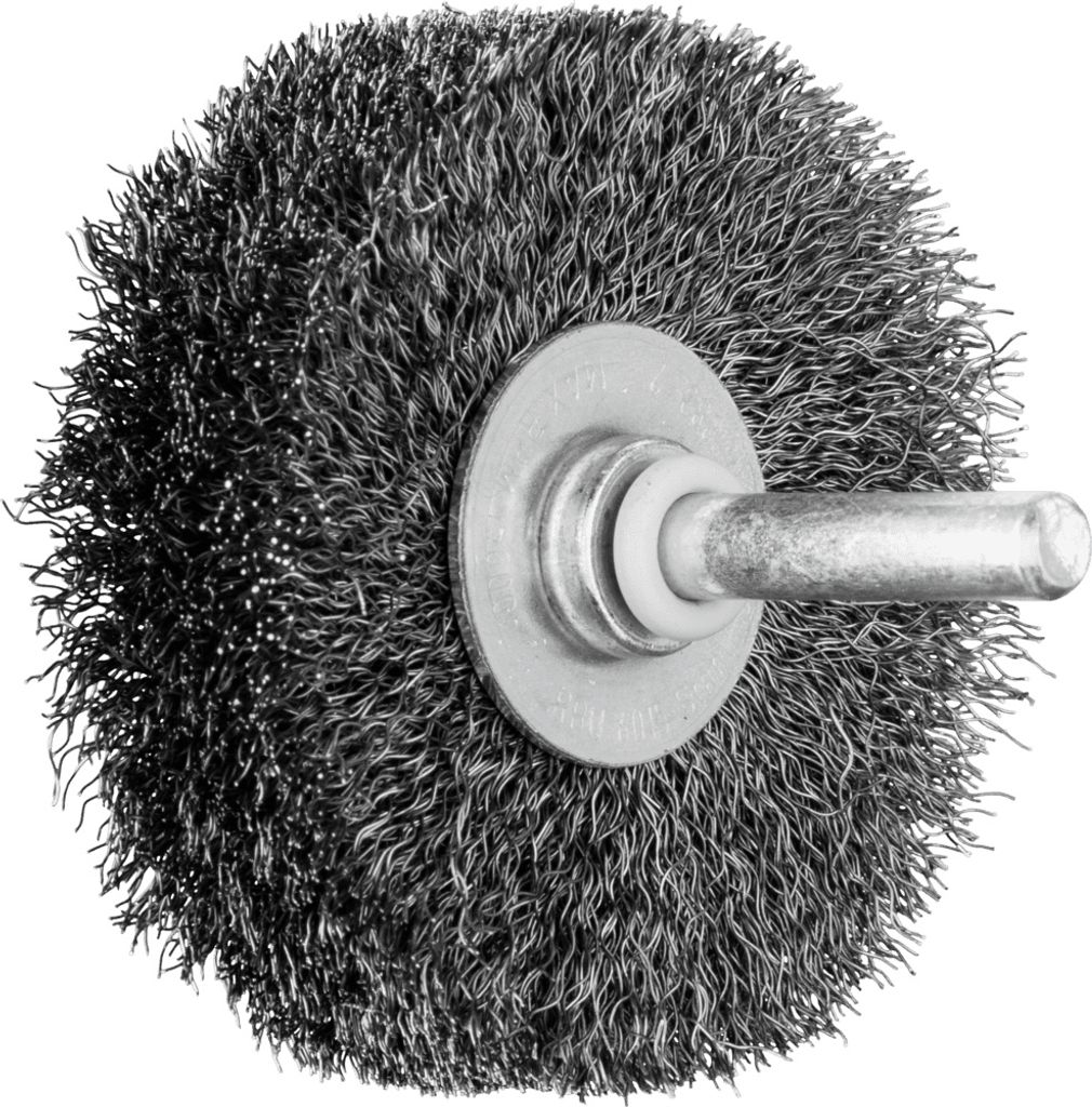 PFERD TOOLS Rundbürste ungezopft RBU Ø60x15 mm Schaft-Ø6 mm Stahl-Draht-Ø0,20