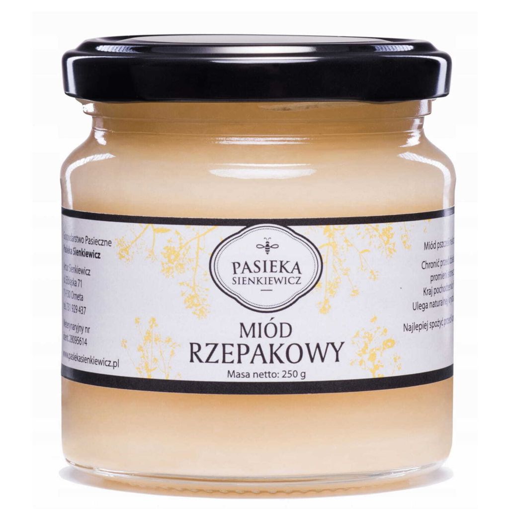 Miele di colza 210ml 250g PASIEKA SIENKIEWICZ Immagine del prodotto 