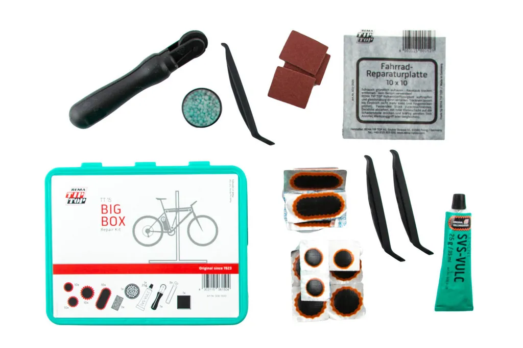 Kit réparation vélo Tip Top TT 15 boîte rouge compacte multifonction - 3
