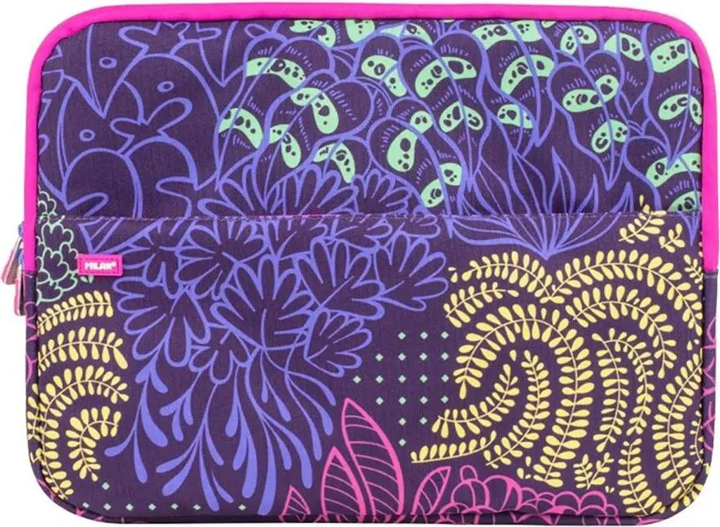 Pochette Laptop Lila Milan Fireflies : Design Fine et Ultra Douce
