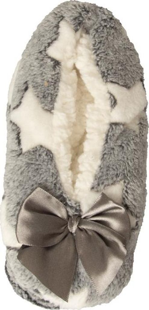 Pantoffel Hausschuh Frau CIOCCA weicher und warmer rutschfester Hausschuh mit Schleife Homewear Artikel HD056A, 2-39/41, Poliestere 100%