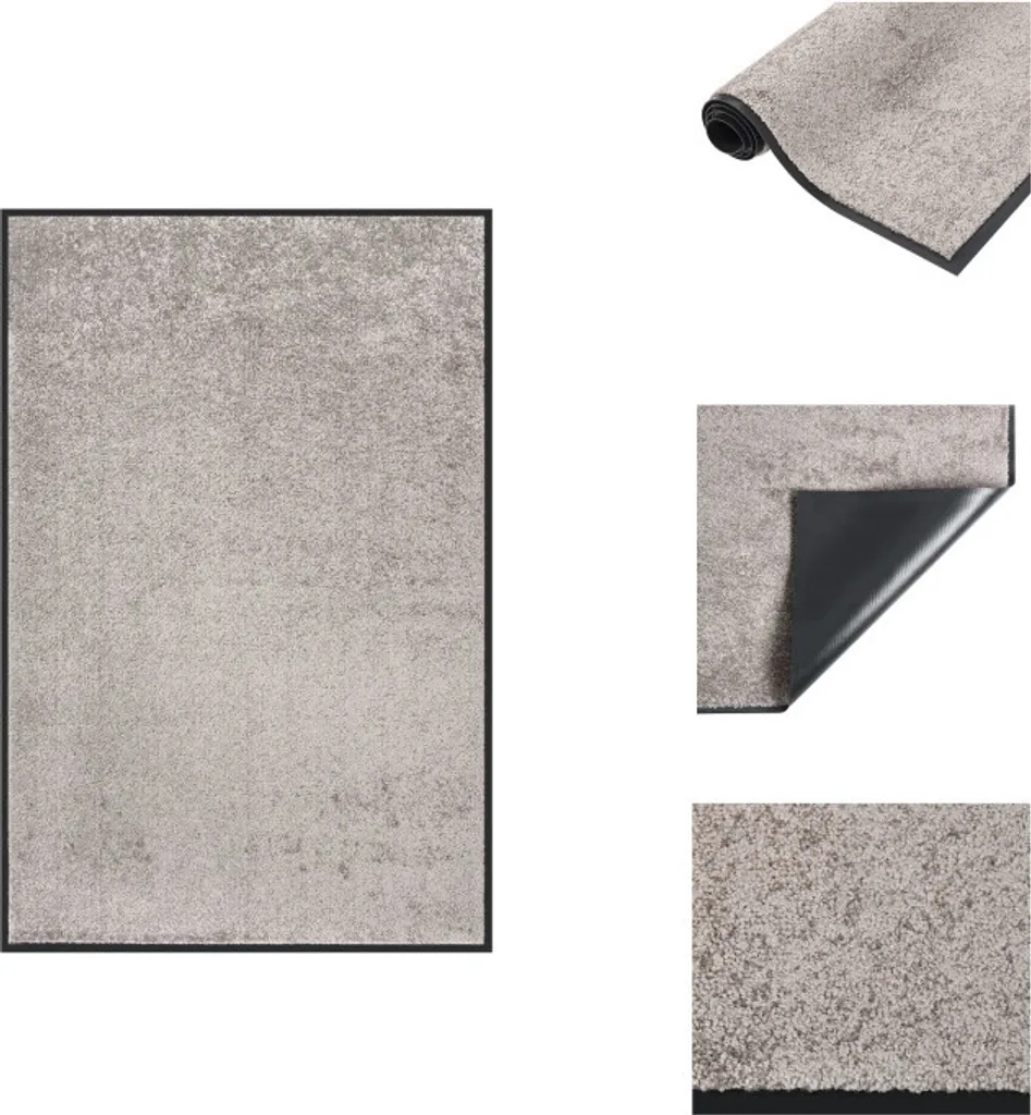 Paillasson d'Intérieur Gris 80x120 cm - Idéal pour Entrée et Couloir