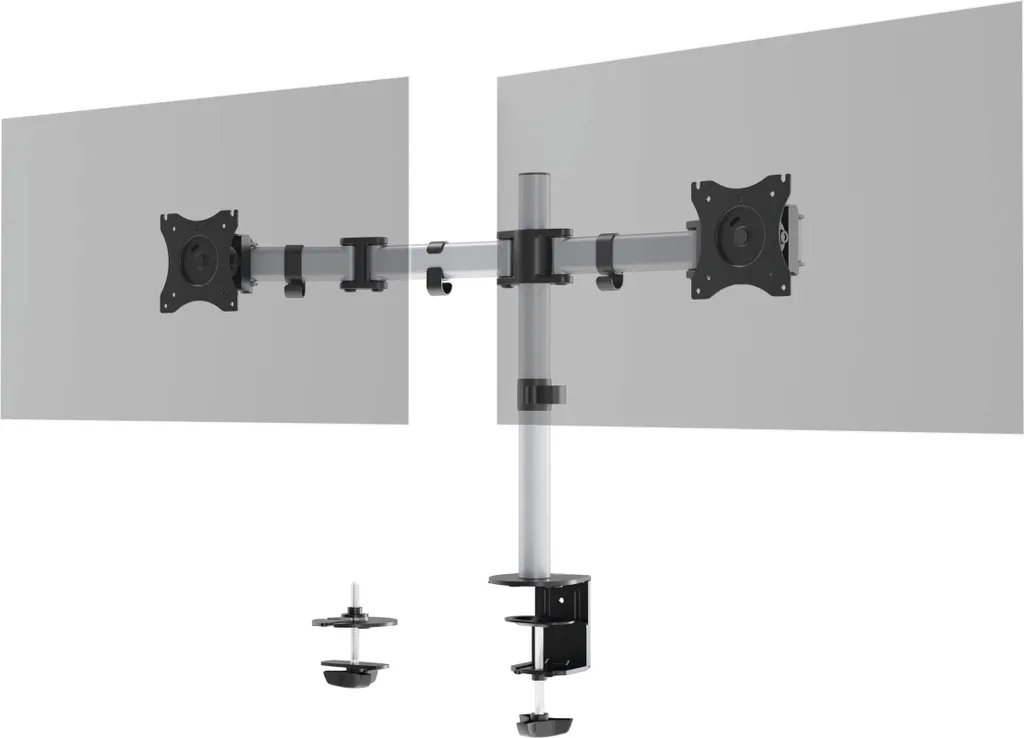 Évitez le Mal de Dos avec le Support de Moniteur Double DURABLE SELECT