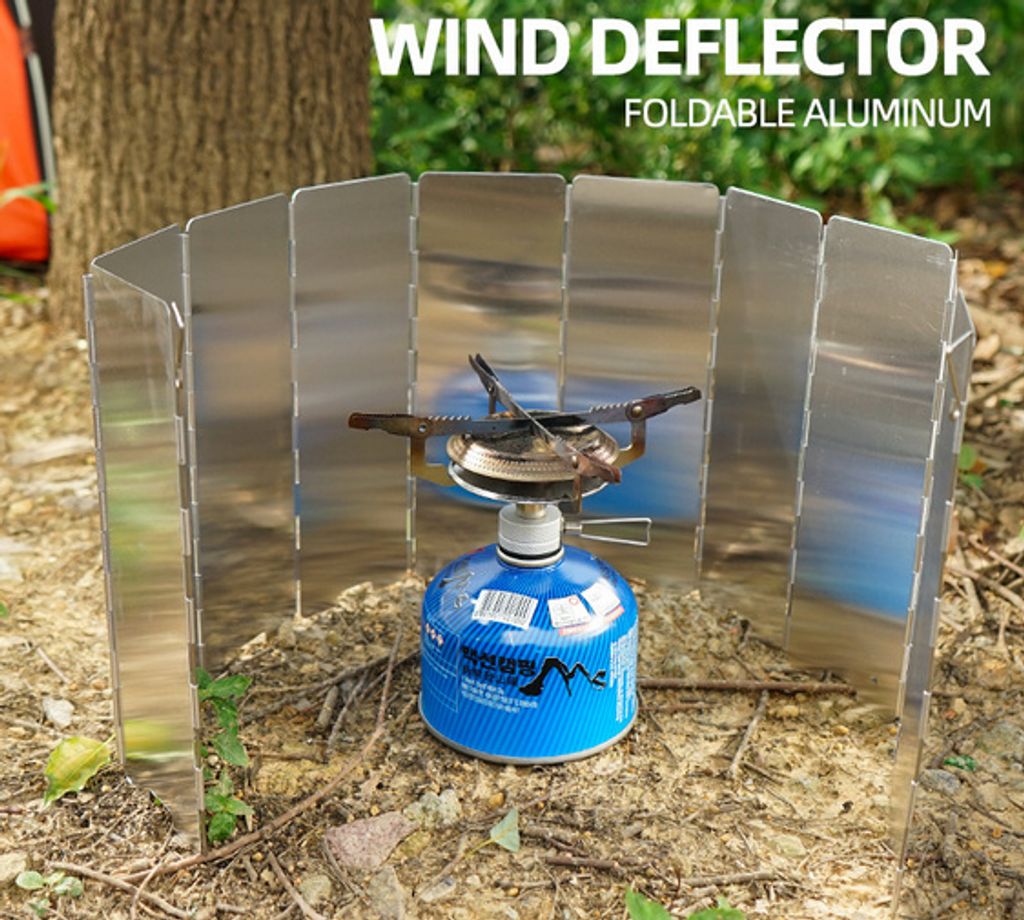 16 Platten Windschutz für Campingkocher Gaskocher Outdoor Camping faltbarer