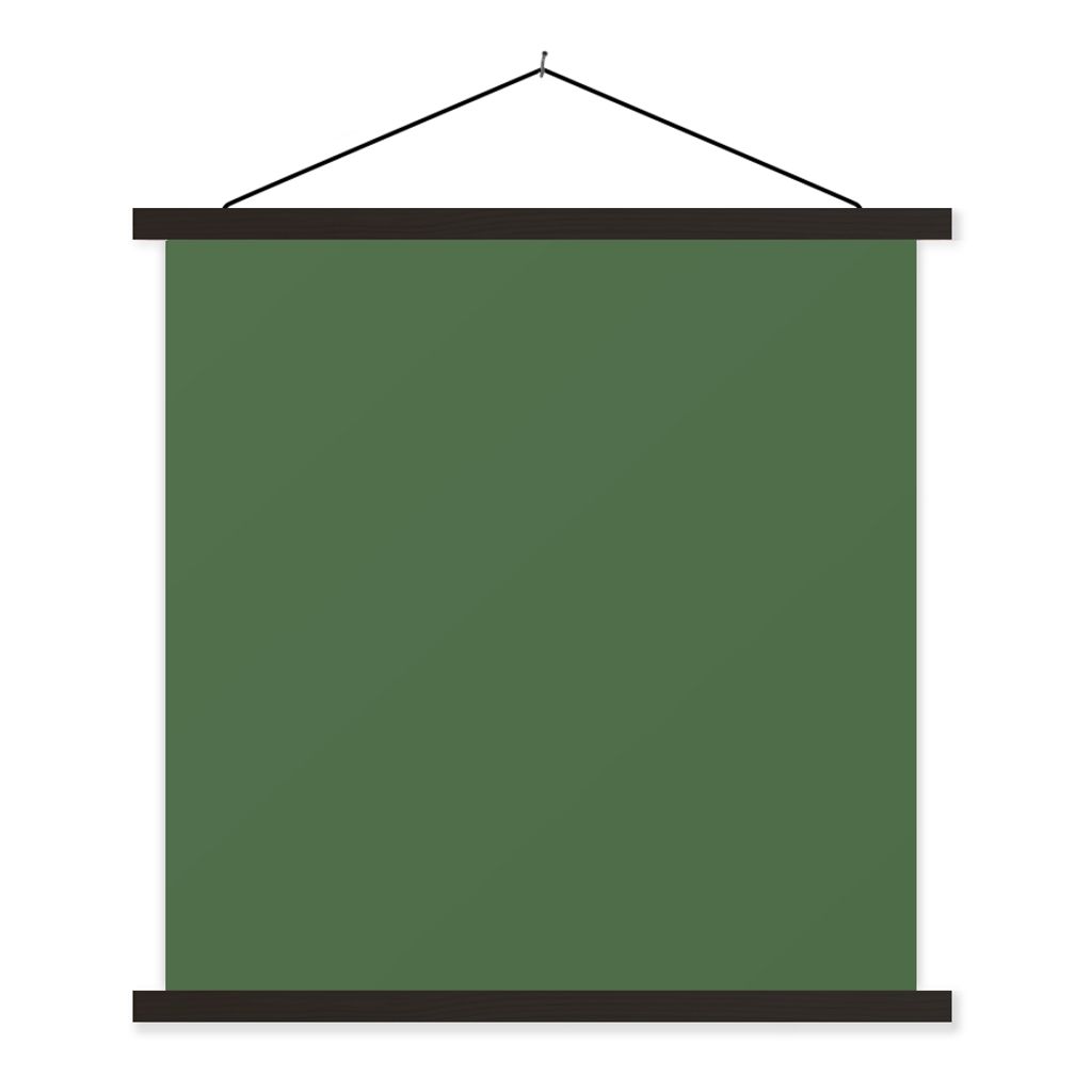 MuchoWow Textilposter Design - Abstrakt - Grün 90x90 cm mit schwarzem Rahmen - Magnetisches