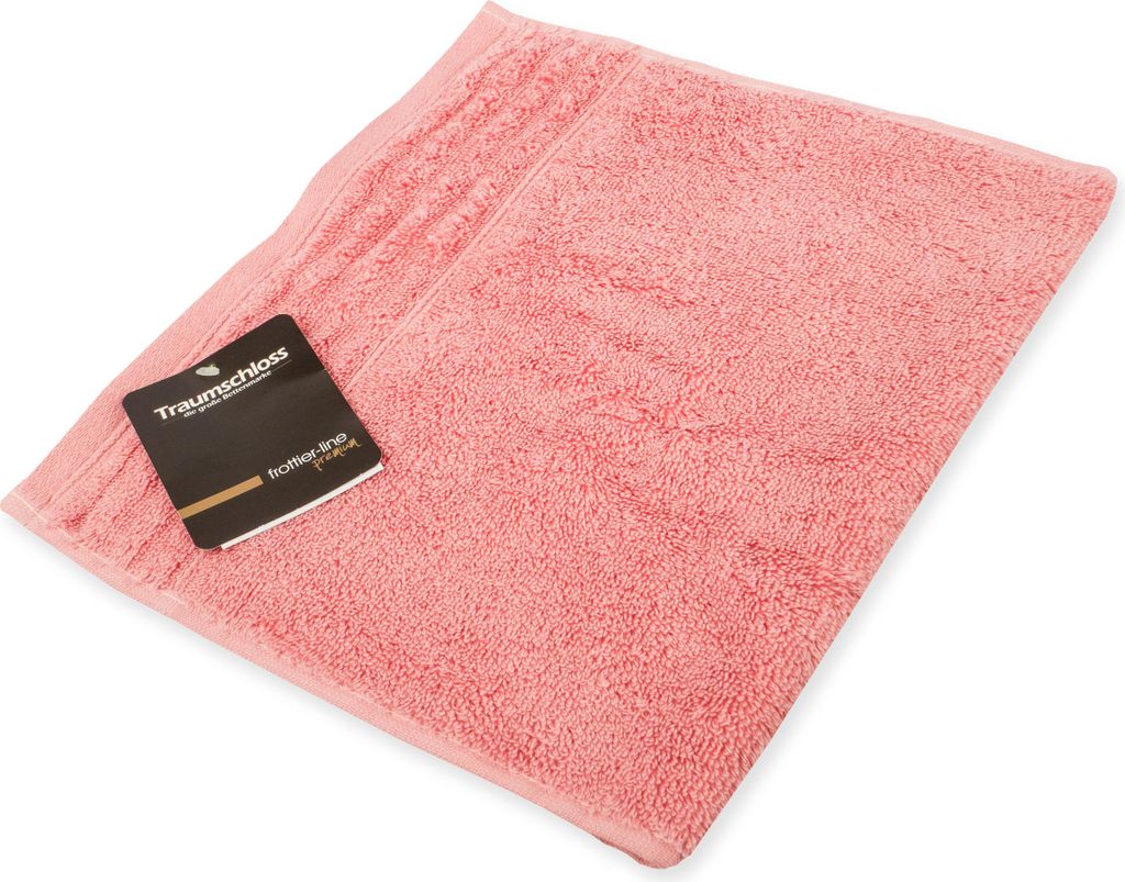 Traumschloss Frottier-Line Premium Gästetuch 30 x 50 cm pink 100% ägäische Baumwolle mit 600g/m²