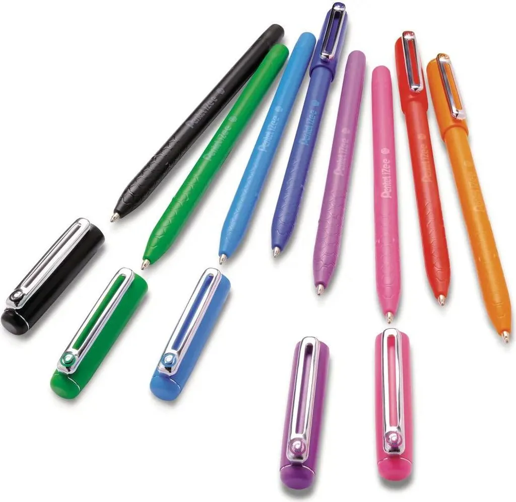 Pentel IZee BX460 – Confezione Da 14 Penne A Sfera Rosa, Punta 1,0 Mm (Tratto 0,7 Mm), Inchiostro Fluido A Bassa Viscosità - 3
