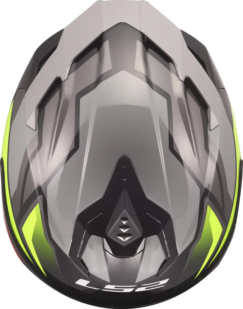Casque LS2 FF817 Challenger II Viper gris et jaune en taille L - 8