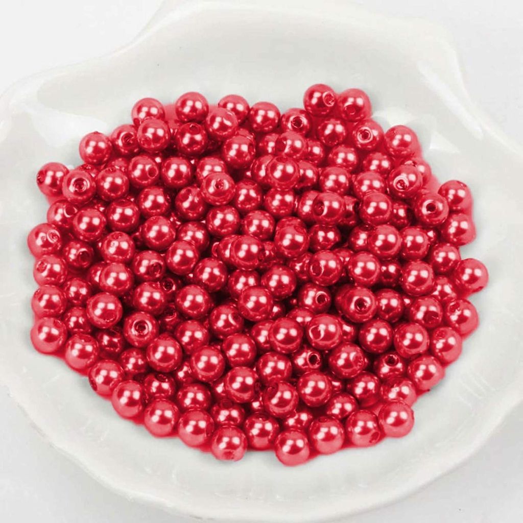 Perle di cera - 600 pezzi - 2 mm - Rosso Immagine del prodotto 