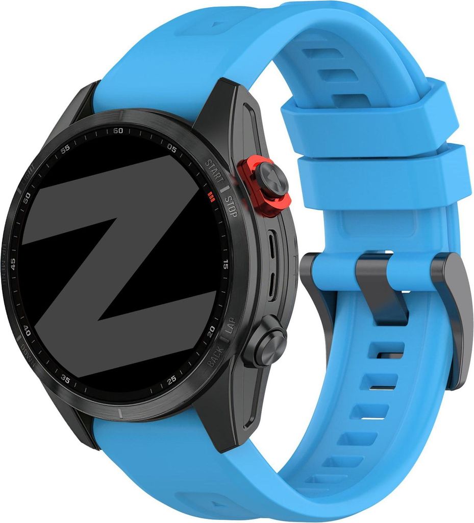 Bandz Sportarmband Silikon 22mm 'Classic' passend für Garmin Fenix 8 (Pro-E-47mm) - Fenix 7 (Solar-Pro) - 6 (Solar-Pro) - Fenix 5 (Plus) / Forerun...