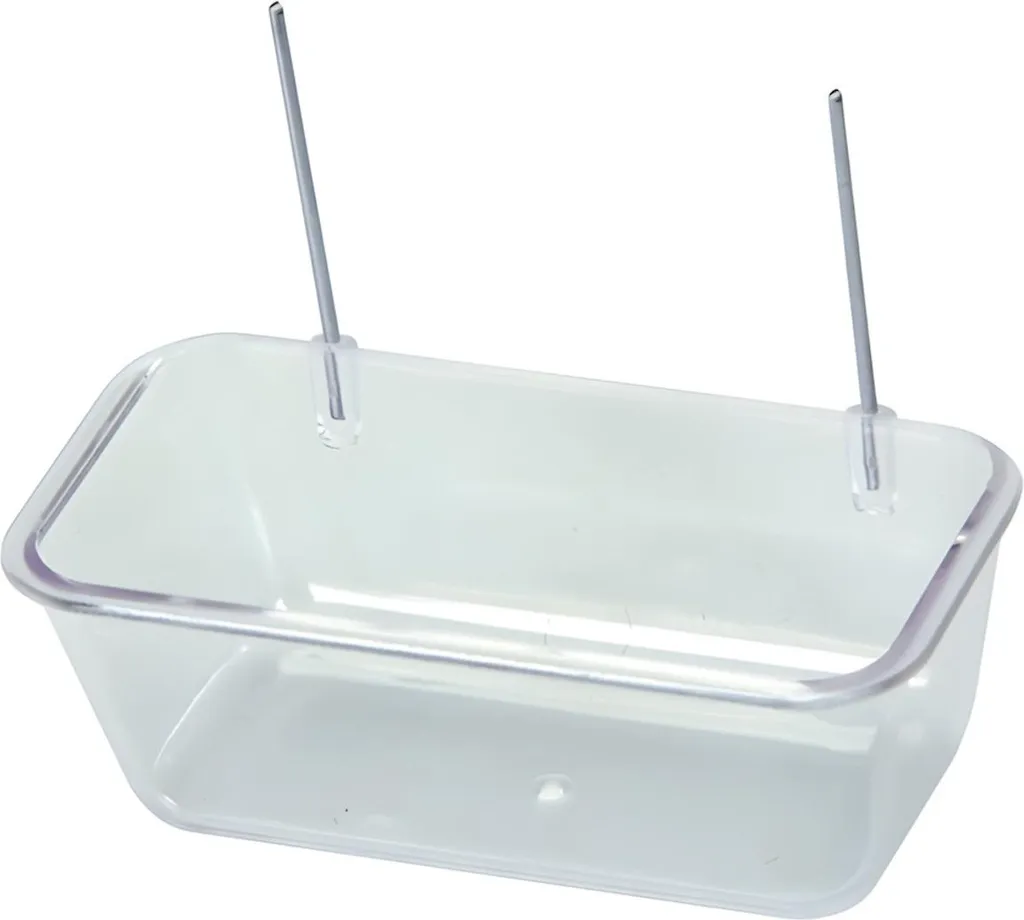 Contenitore Nobby 30cm Trasparente: Mangiatoia Professionale con Ganci