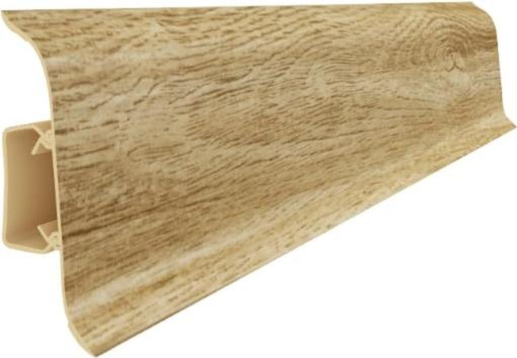 VILO Smart Flex Sockelleiste 2,5 m - Kunststoffleiste mit Kabelkanal - Wasserfest - Stoßfest - Flexible Kanten - Fußleiste für Laminat & Vinyl