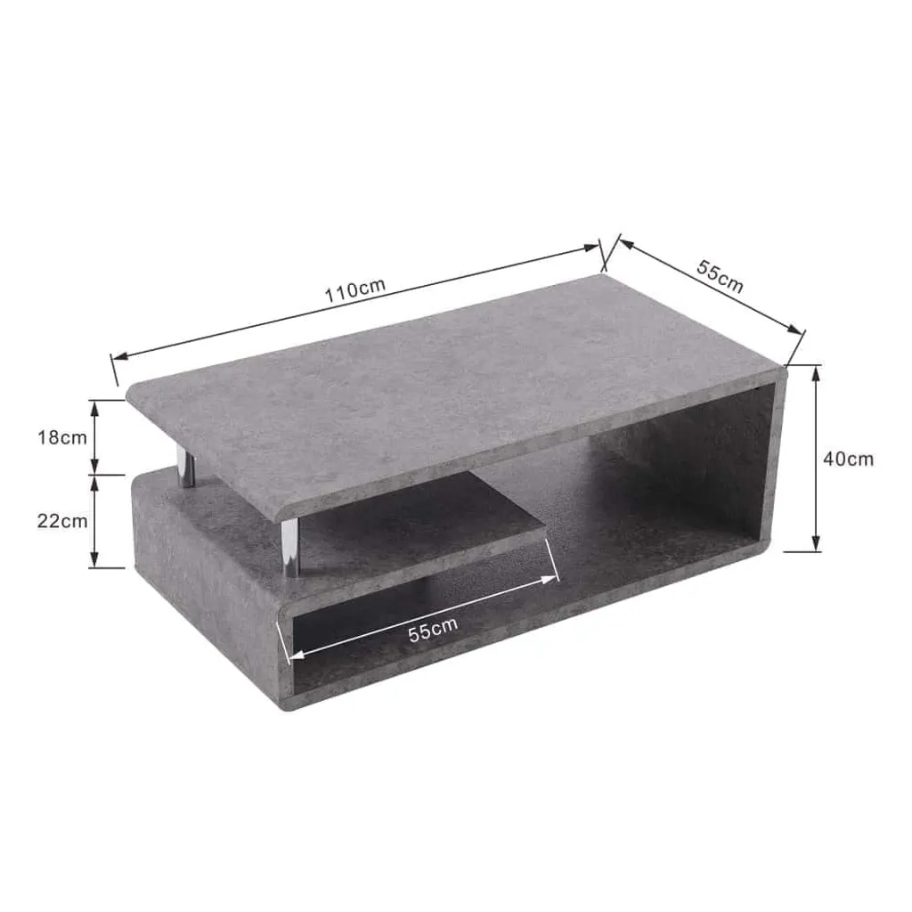 Table Basse pour Salon Moderne avec Éclairage LED et Montage Simplifié - 4