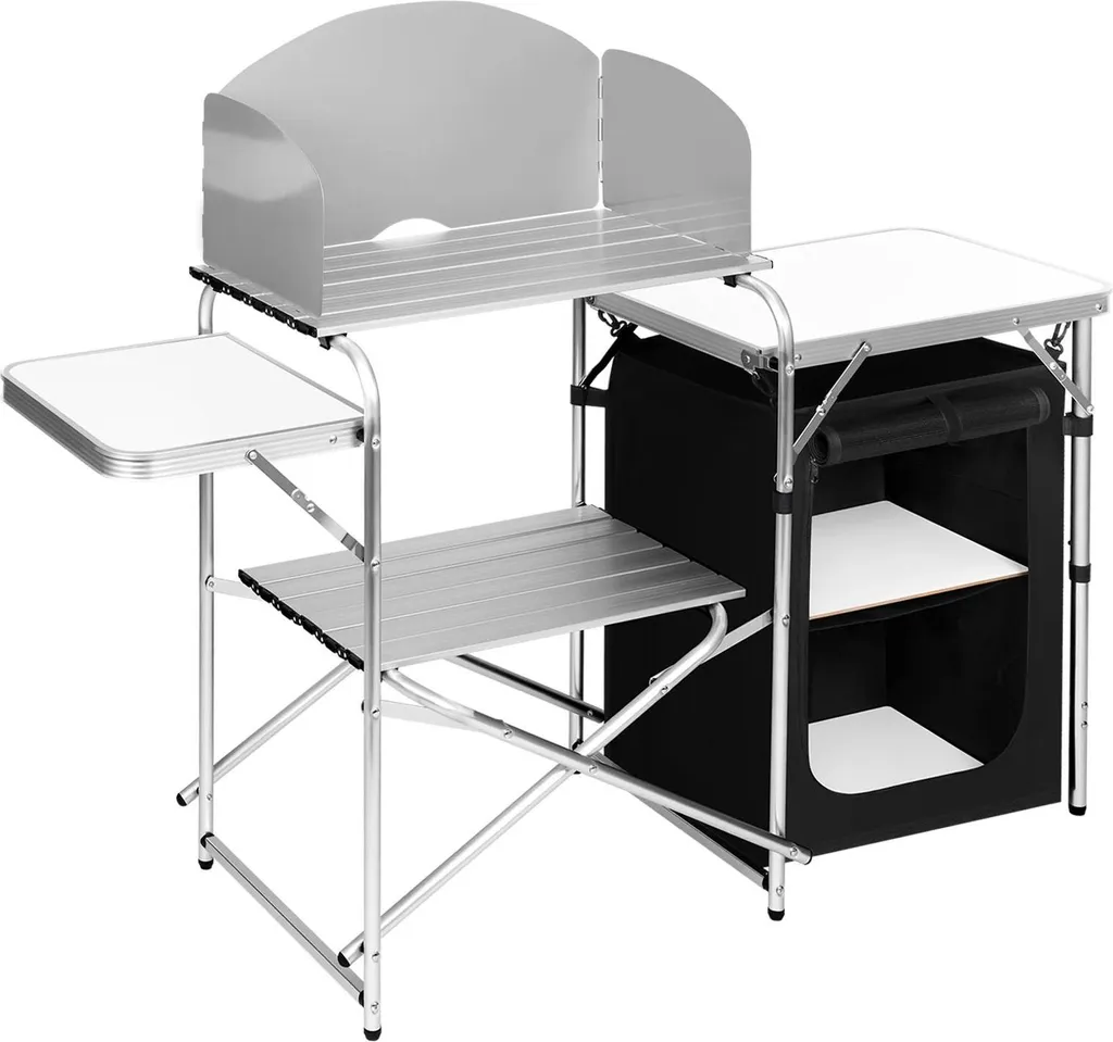 Cuisine de camping pliable pour organiser vos repas sans aucun désordre