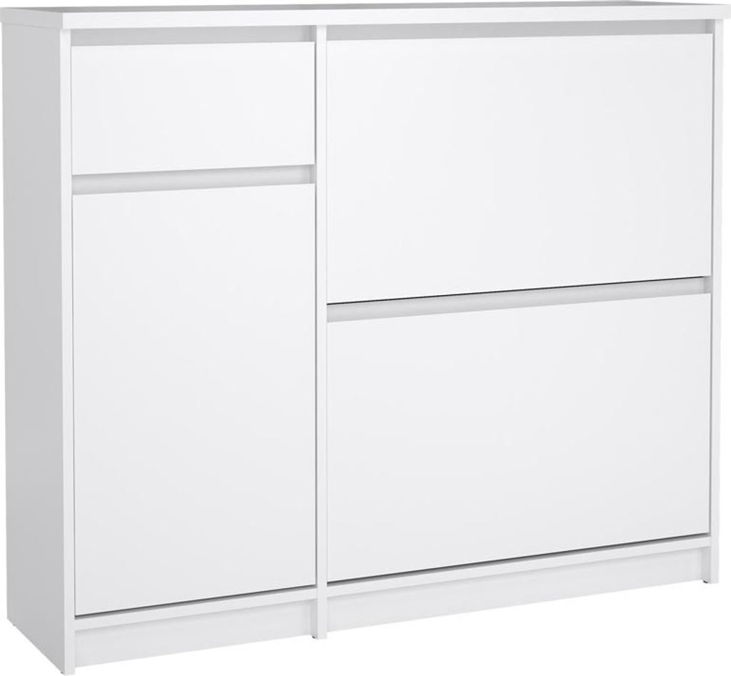 Naia Schuhschrank Weiß Hochglanz