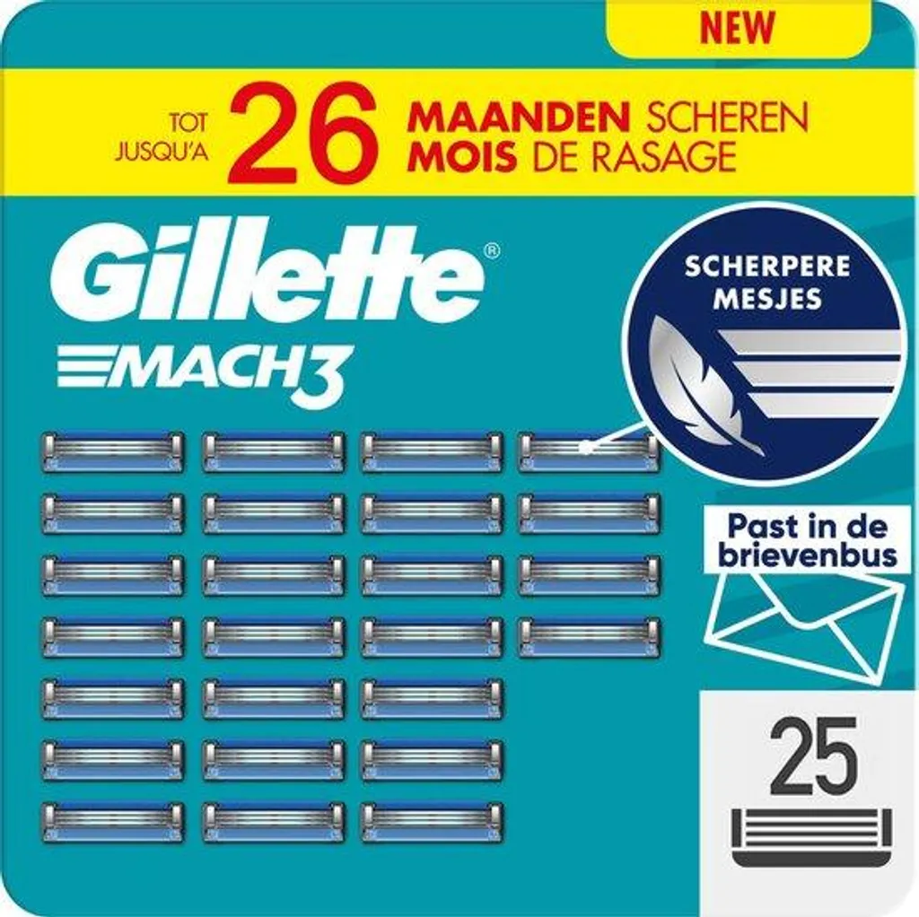 Ricariche Gillette Mach 3 25 pz Originali - Prezzo Stock Online
