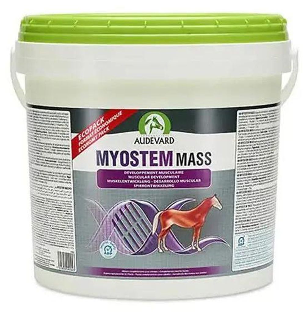 Audevard Myostem Mass, 6 kg, paardenvoeding, transparante Productafbeelding 