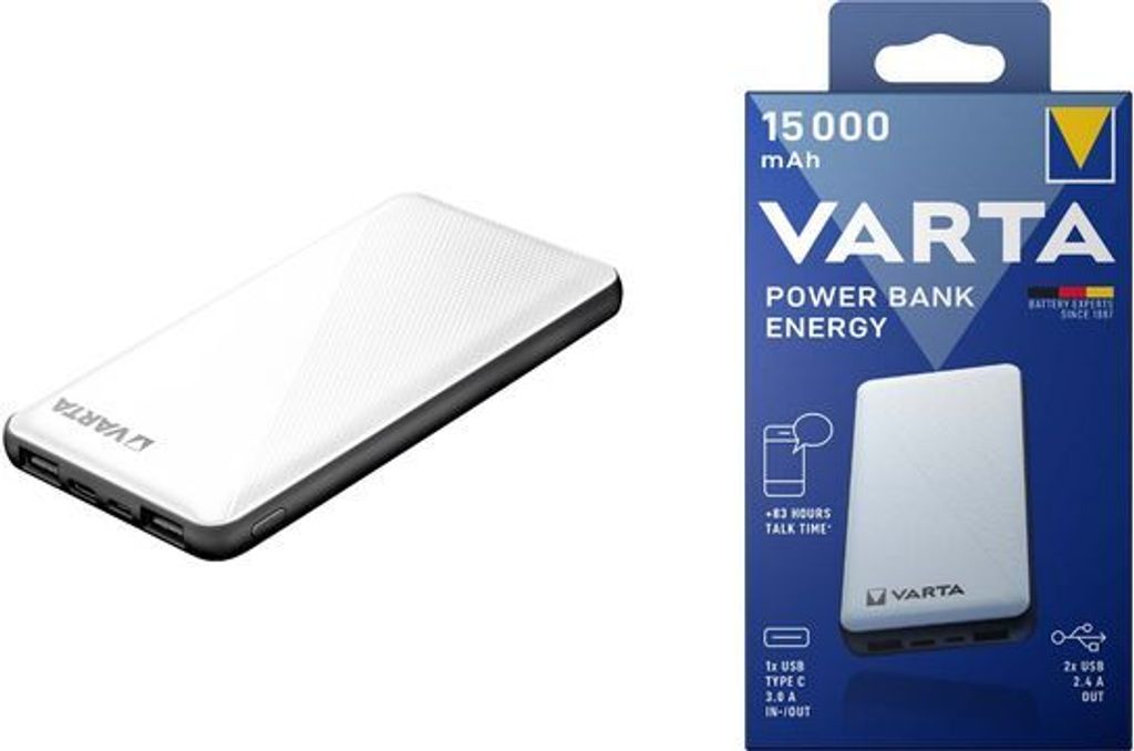 Varta Power Bank Energy 15000 15.000mAh, 2xUSB A, 1xUSB C Produktbild 22