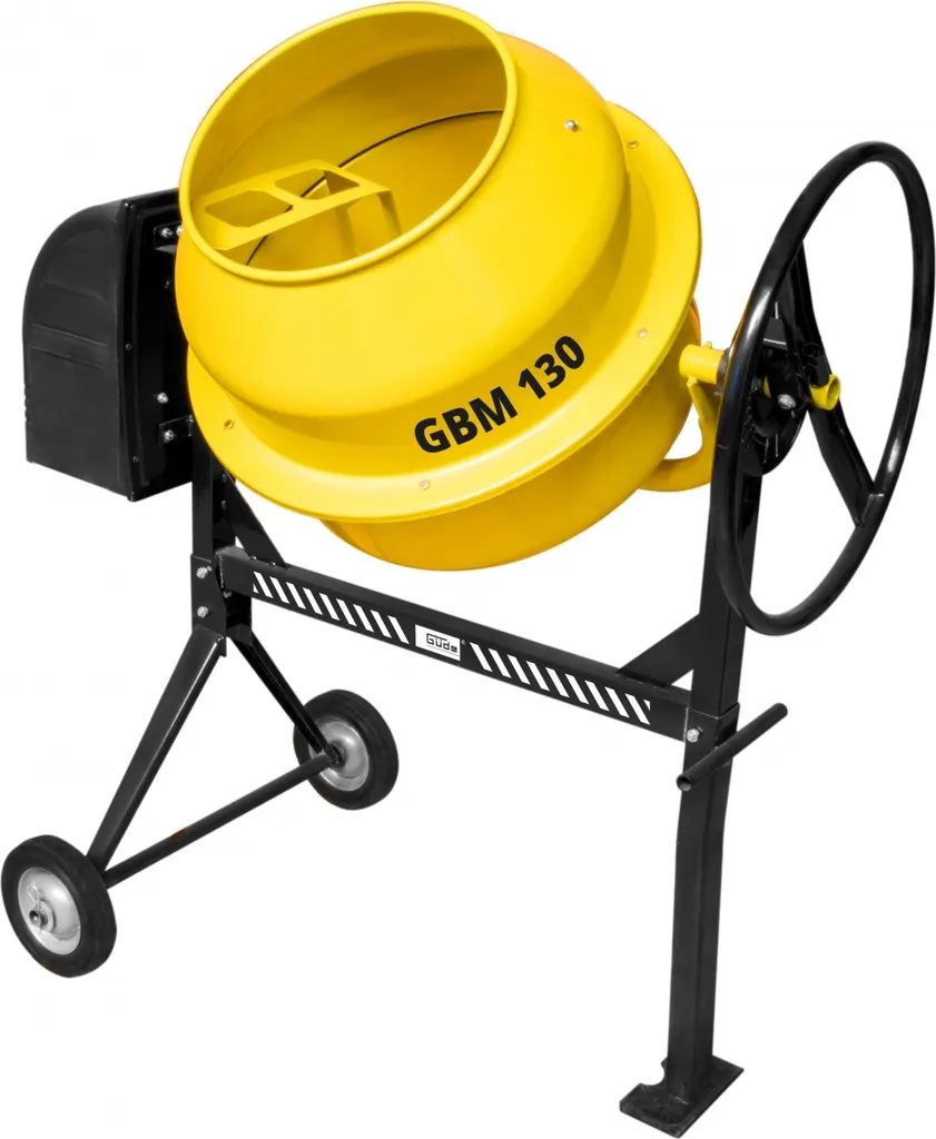 Bétonnière électrique GBM 130 - Malaxeur de chantier mobile cuve acier
