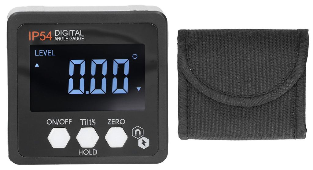 Digitaler Neigungsmesser mit magnetischem, wasserdichtem (IP54) elektronischem Winkelmesser und 4x90¡ã-Winkelmesser