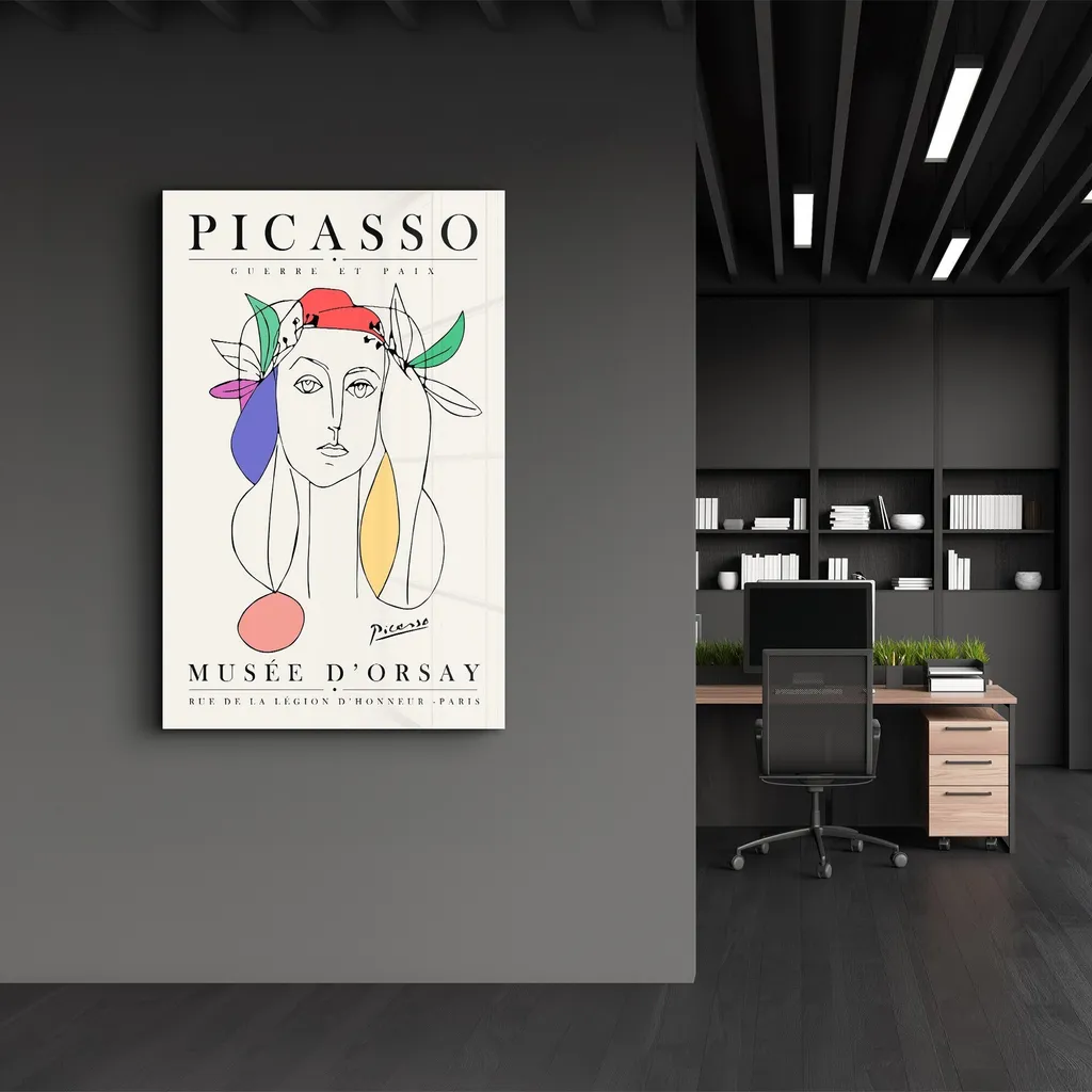 Wallity SPR-1156 Quadro Vetro Temperato Multicolore 46x72 Arredo Casa