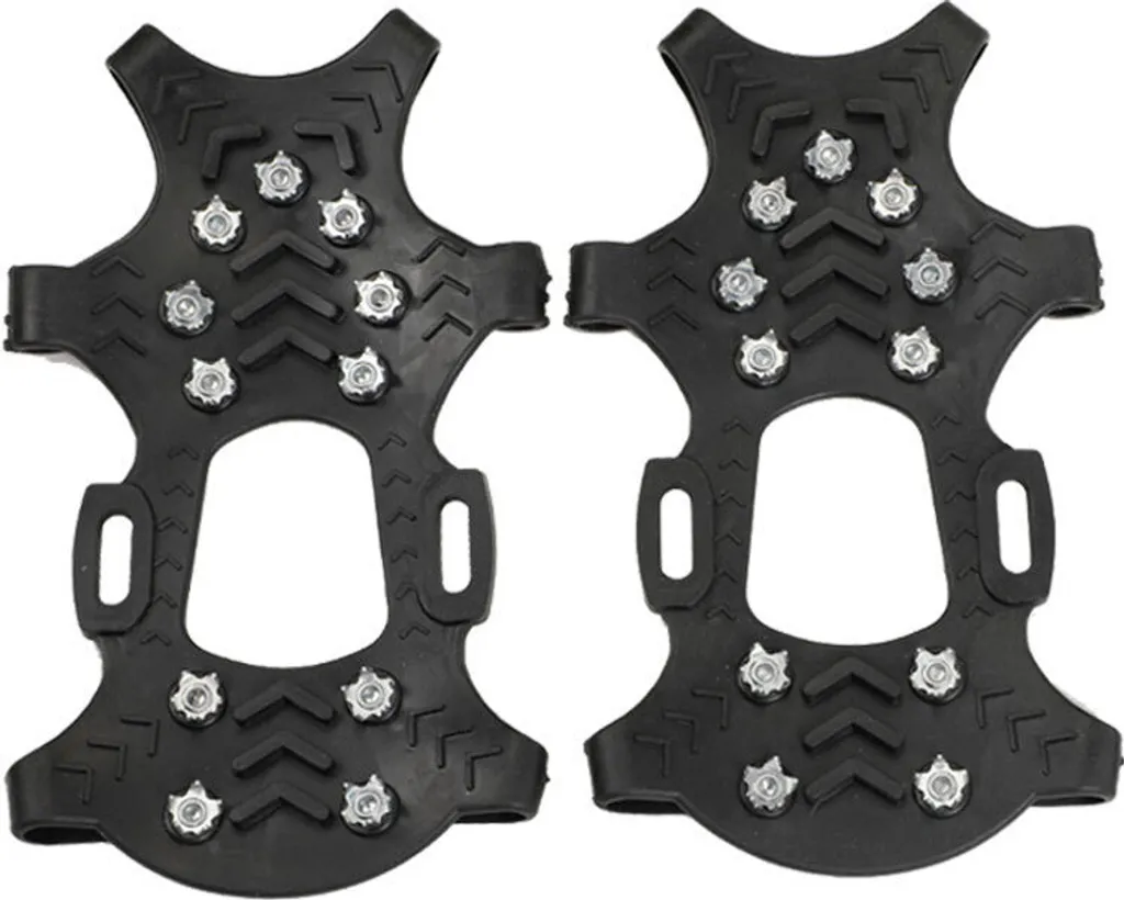 INF Ramponcini da Neve 11 Punte Acciaio Inox Taglia M | Trekking Sicuro