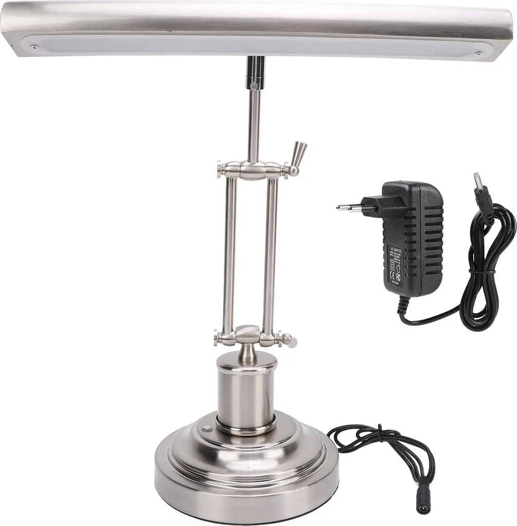 Lampe de Pupitre LED pour Piano - Luminaire de Musique Tactile Nickel