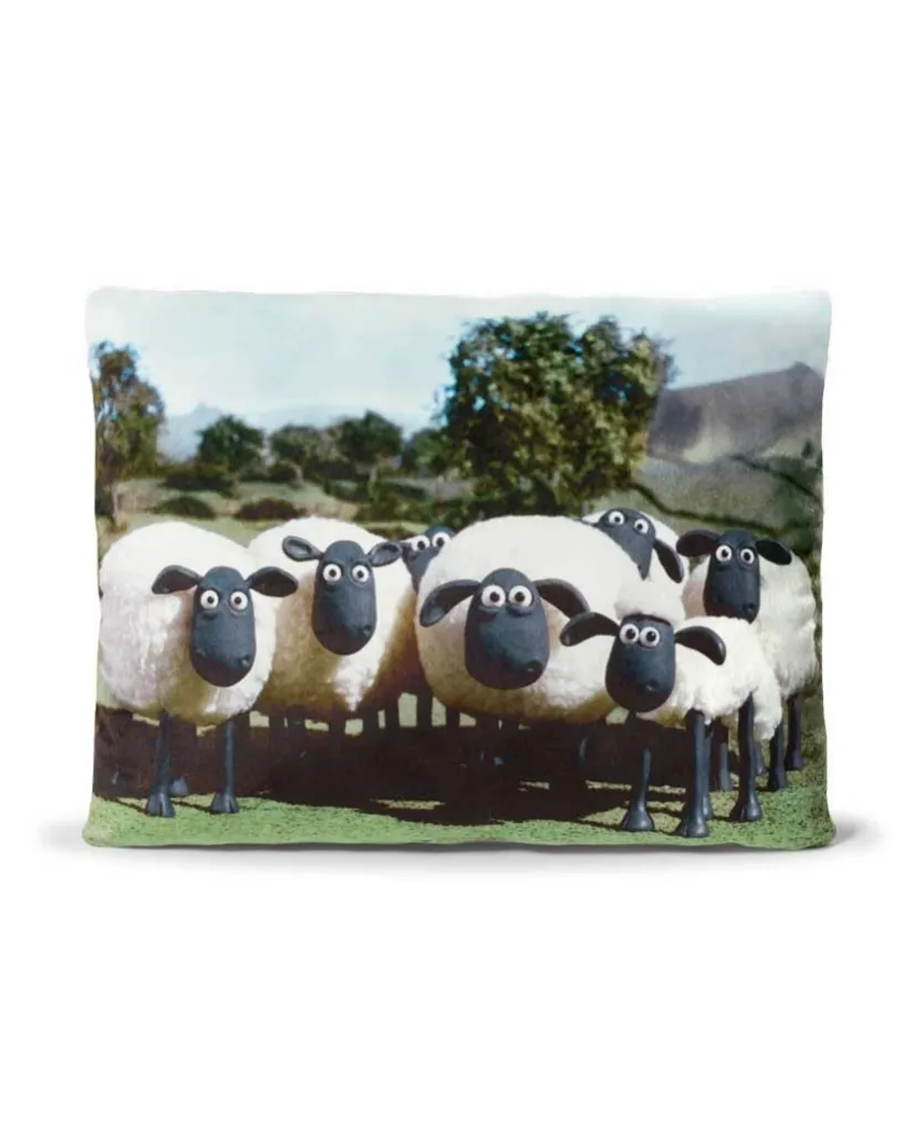 Shaun le Mouton Oreiller Imprimé Décoratif avec Motif Shaun le Mouton
