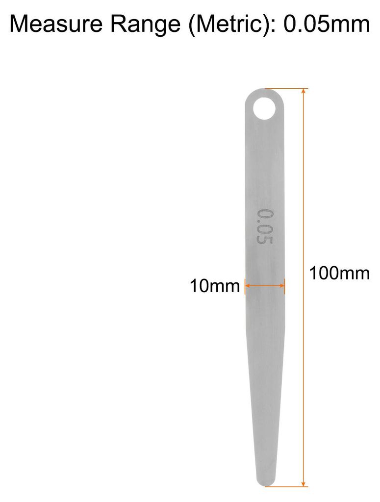 5 Stš¹ck Fš¹hlerlehre 0.05mm Dickenmesser 65MN Stahl Metrische Spalt Messwerkzeug Einzelklinge