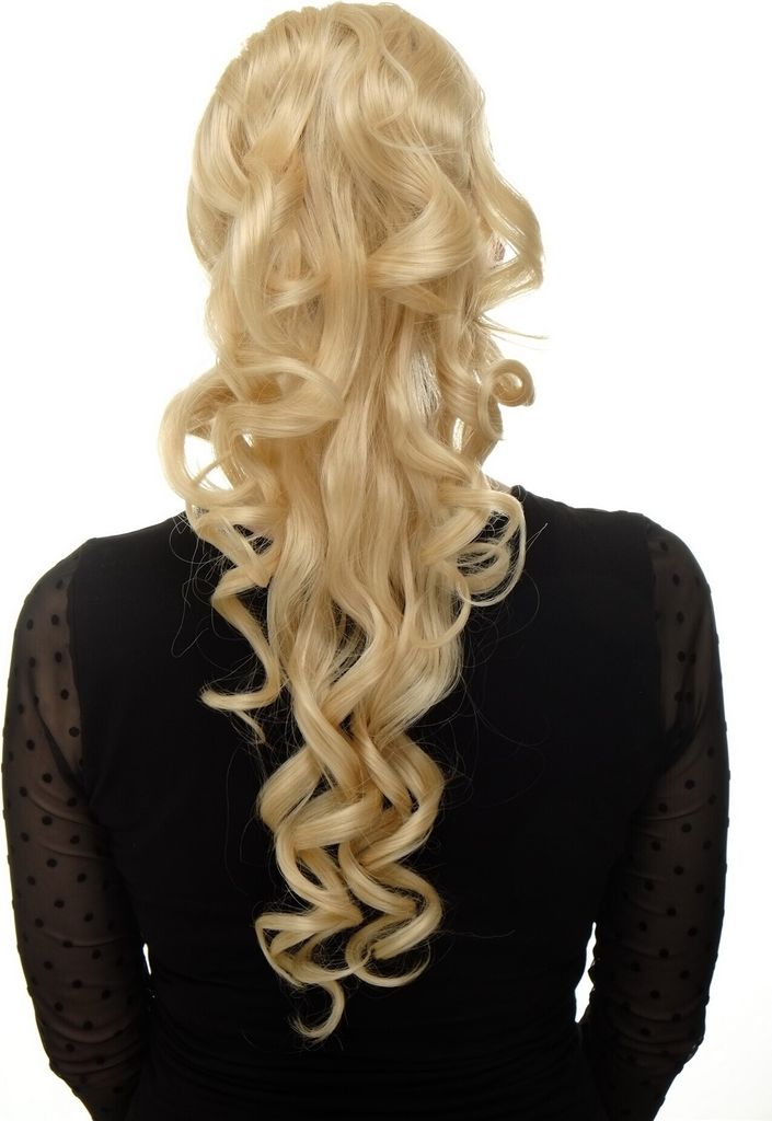 WIG ME UP Zopf, lockig, Gummizug, Lichtblond WK03-88E Produktbild 