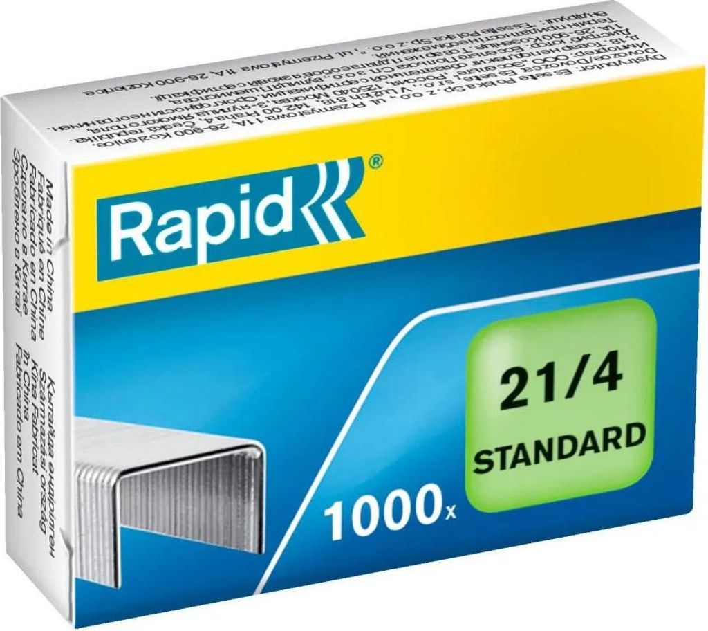 Rapid® 24867600 Agrafes 21/4mm standard, zinguées, 1000 Image du produit 