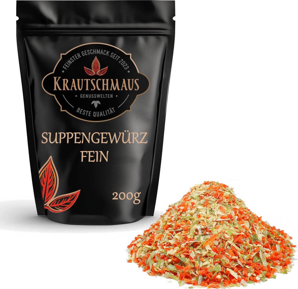 200g Suppengemüse von Krautschmaus, schonend getrocknet, Produktbild 