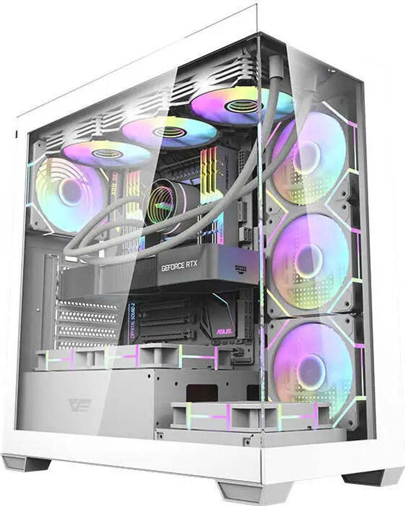 darkFlash Kompiuterio dėklas Darkflash DS900 (baltas) + 7 Zdjęcie produktu 