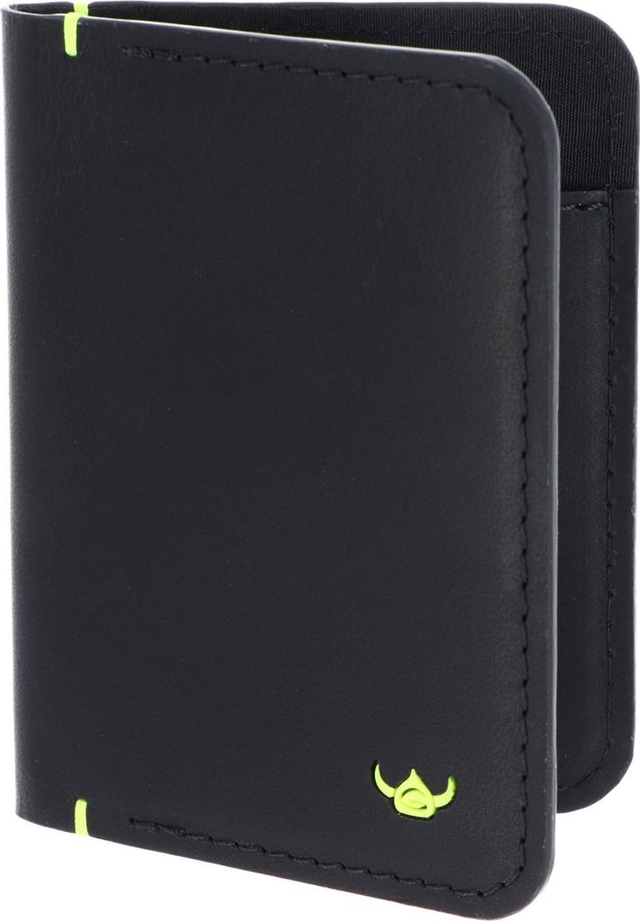 Golden Head Leder Neon RFID Protect Kartenetui 4456 Schwarz