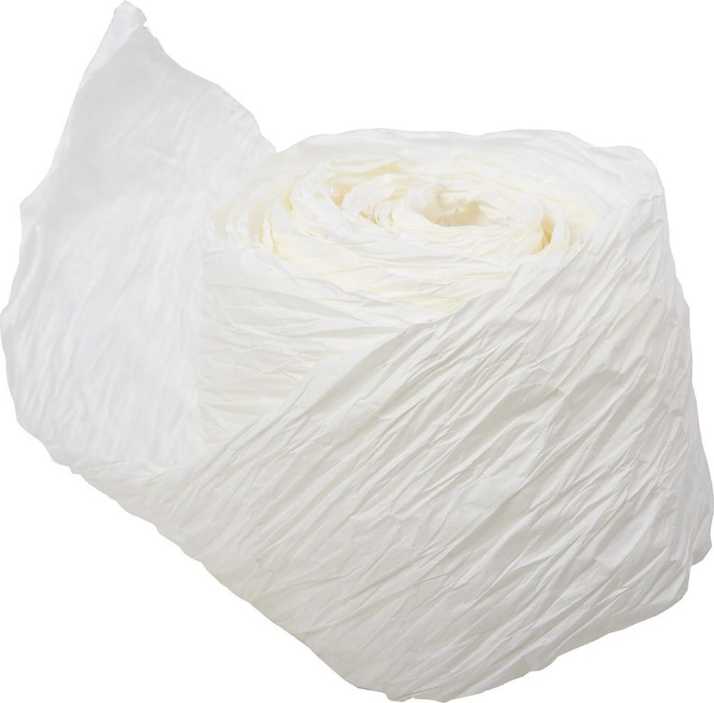 Dekolo Dekoratives Papierband für die Wohnung Dekoration für ein Geburtstagsgeschenk Weiß