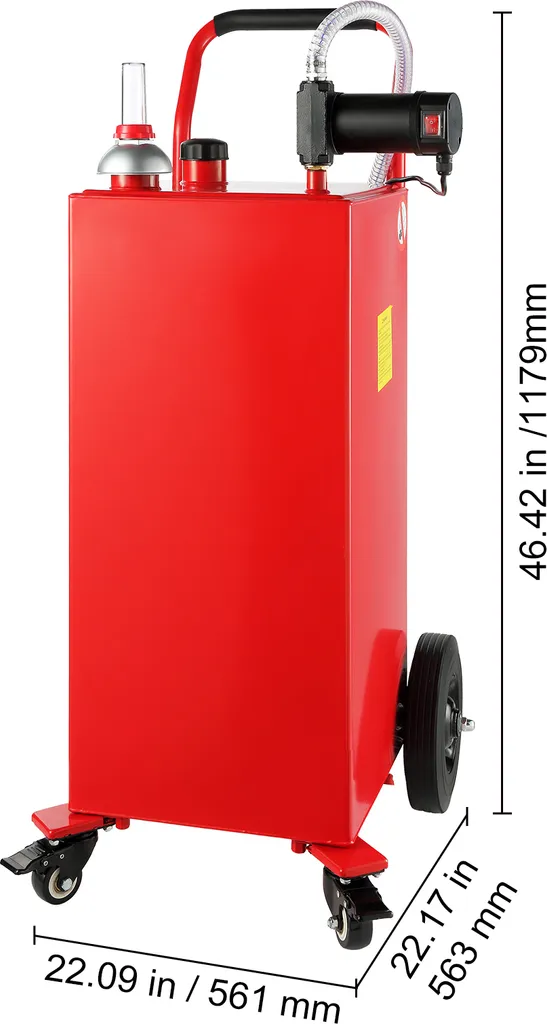 Réservoir Mobile pour Tondeuse et Bateau avec Pompe Électrique 180W - 8