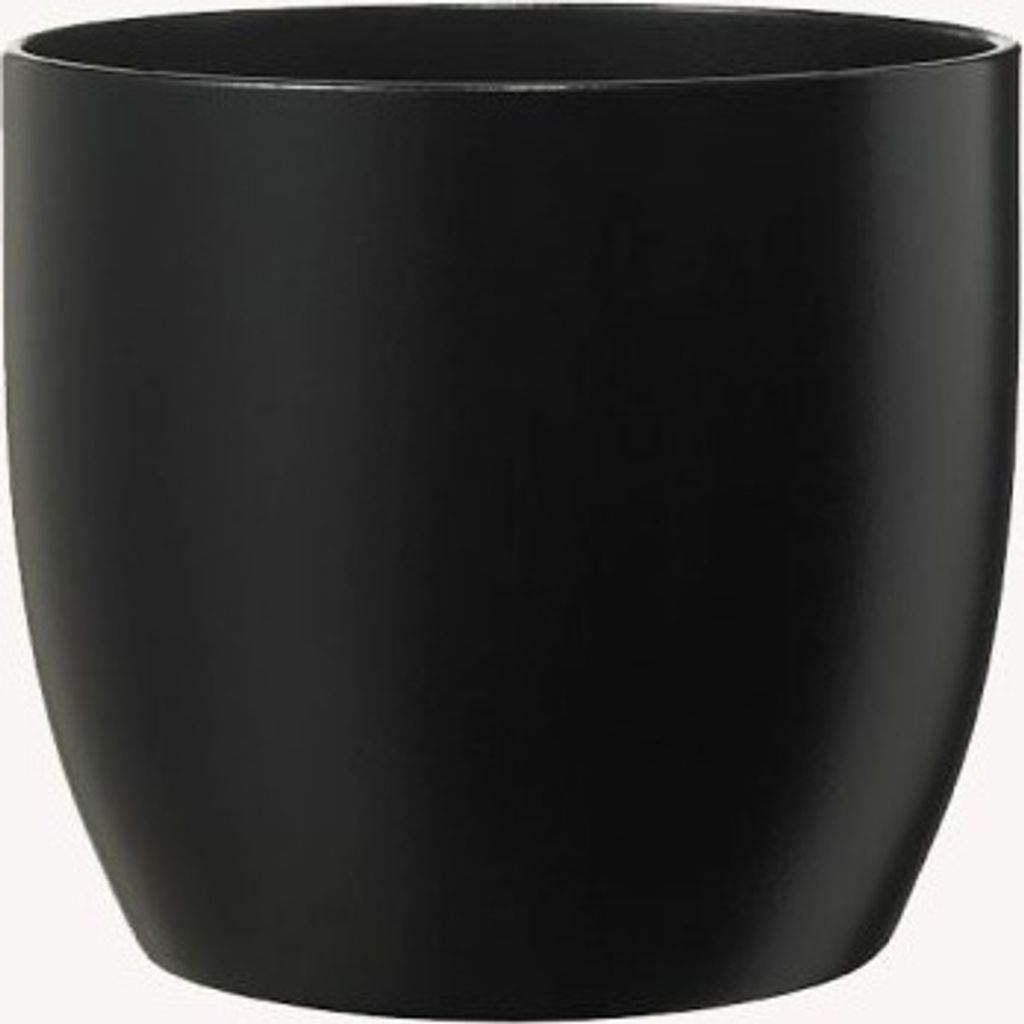 Blumentopf Soendgen Basel Fashion Keramik Ø 12 cm H 10 cm schwarz