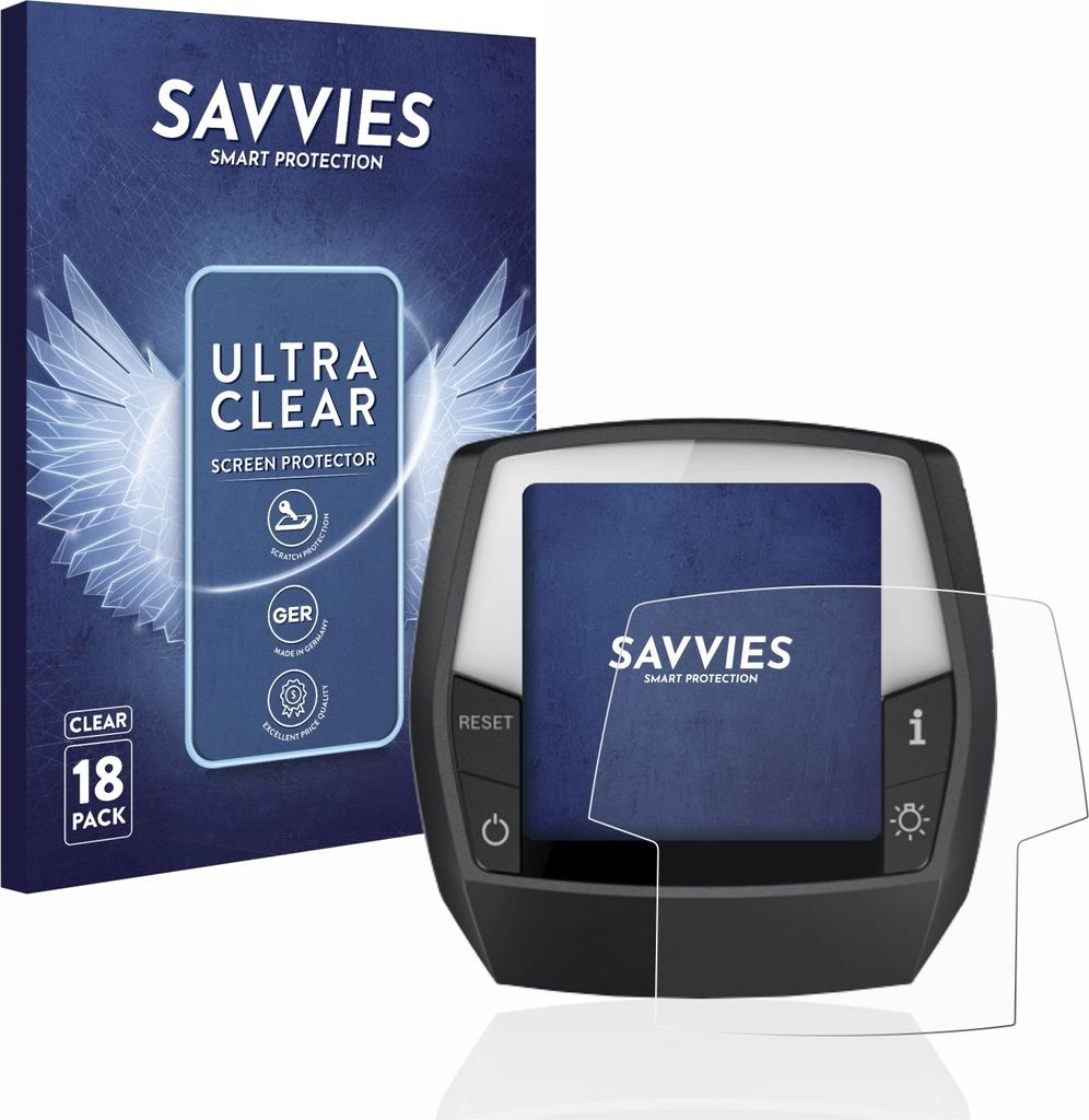 18x Für Bosch Intuvia Performance Line Schutzfolie Savvies Displayschutz Display Schutz Folie Klar Transparent