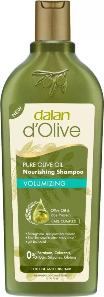 Dalan d'Olive – Shampoo – Extra Volumen – Für dünnes & feines Haar – Pflegend – 400 ml - 1 Stück