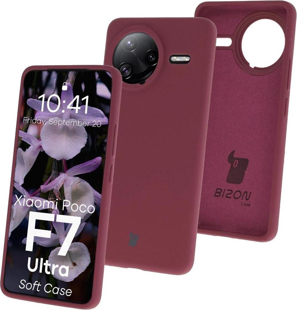 Bizon Soft Case Xiaomi POCO F7 Ultra dunkel lila