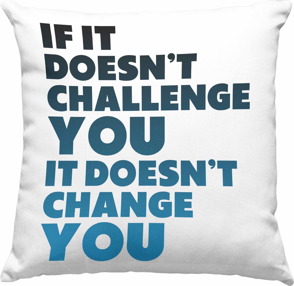 Trendation - Motivation Spruch Deko-Kissen mit Füllung 40x40 Frauen Männer Geschenk Selbstständige Entrepreneur Gechenkidee Boss (Grau)