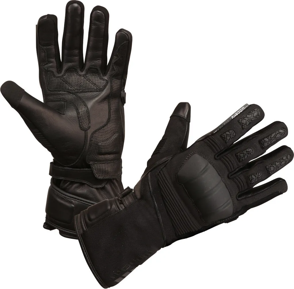Gants moto Modeka Black Ridge Femme Noir XS - Confort et renforts paume